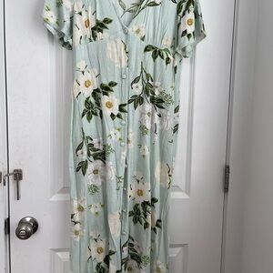 Floral Button-Up Dress